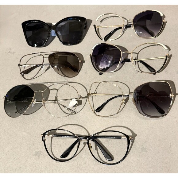Designer Sunglasses Frames Mixed Repair Lot, 7 Pairs Tom Ford Ferragamo Pucci main image 8